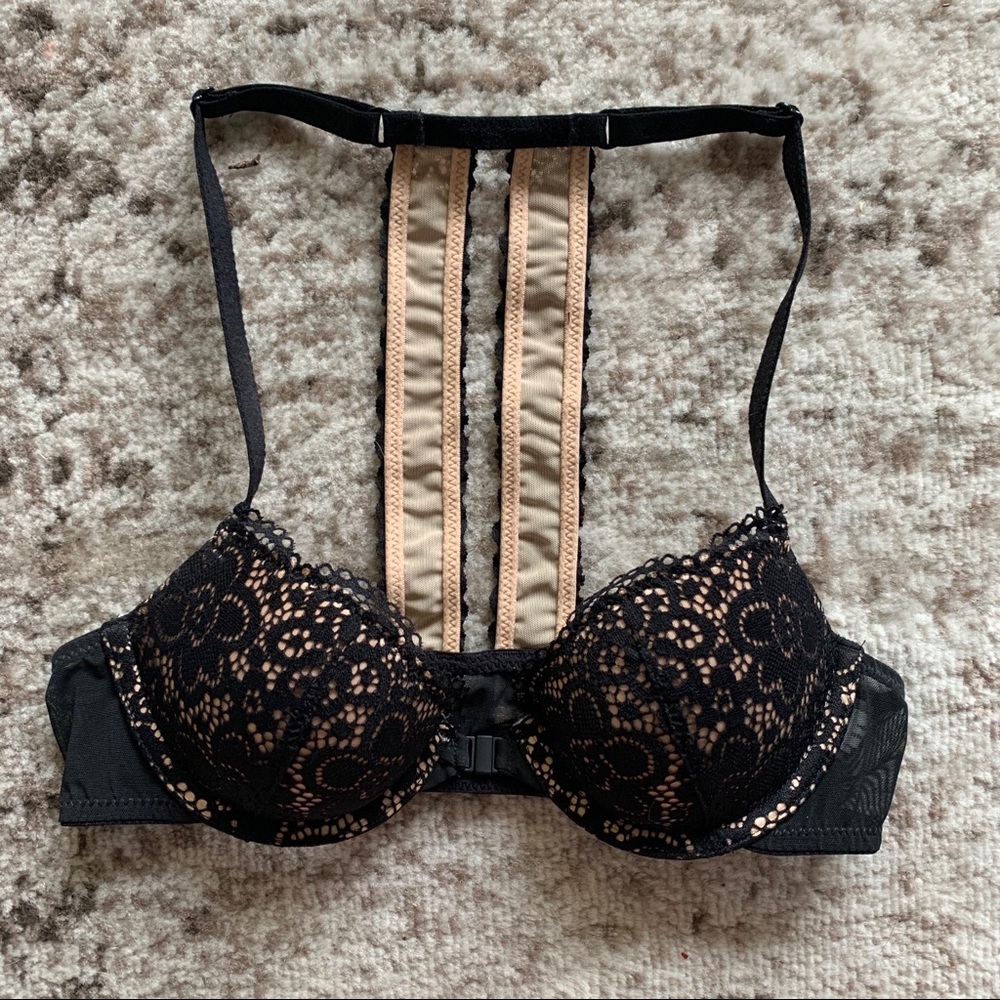 Aerie Real Happy Lightly Lined Lace Demi Bra